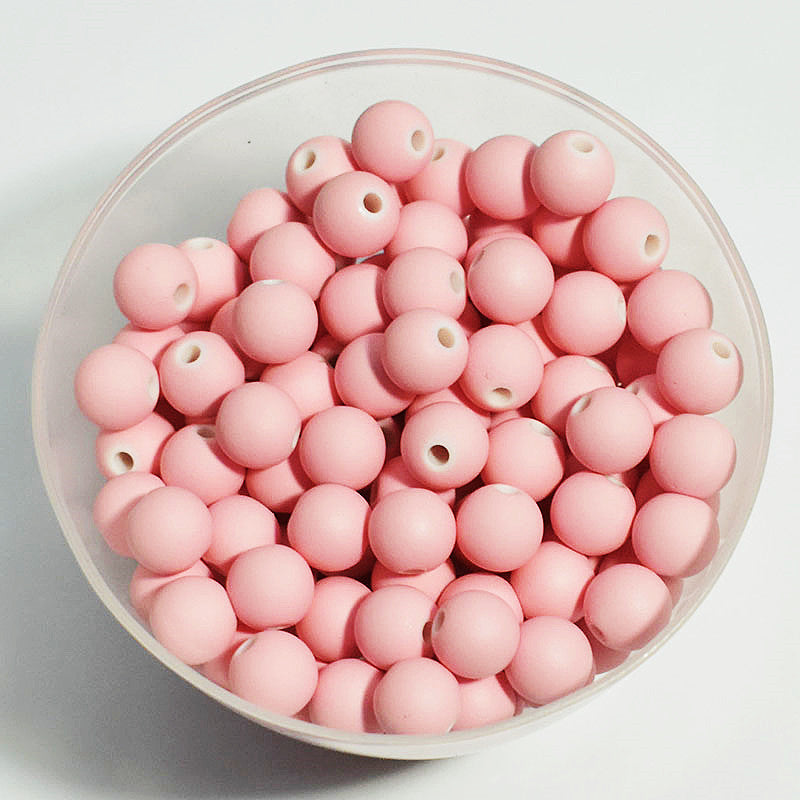 Wholesale 8mm Soft Pottery Plastic Acrylic Rubber Beads